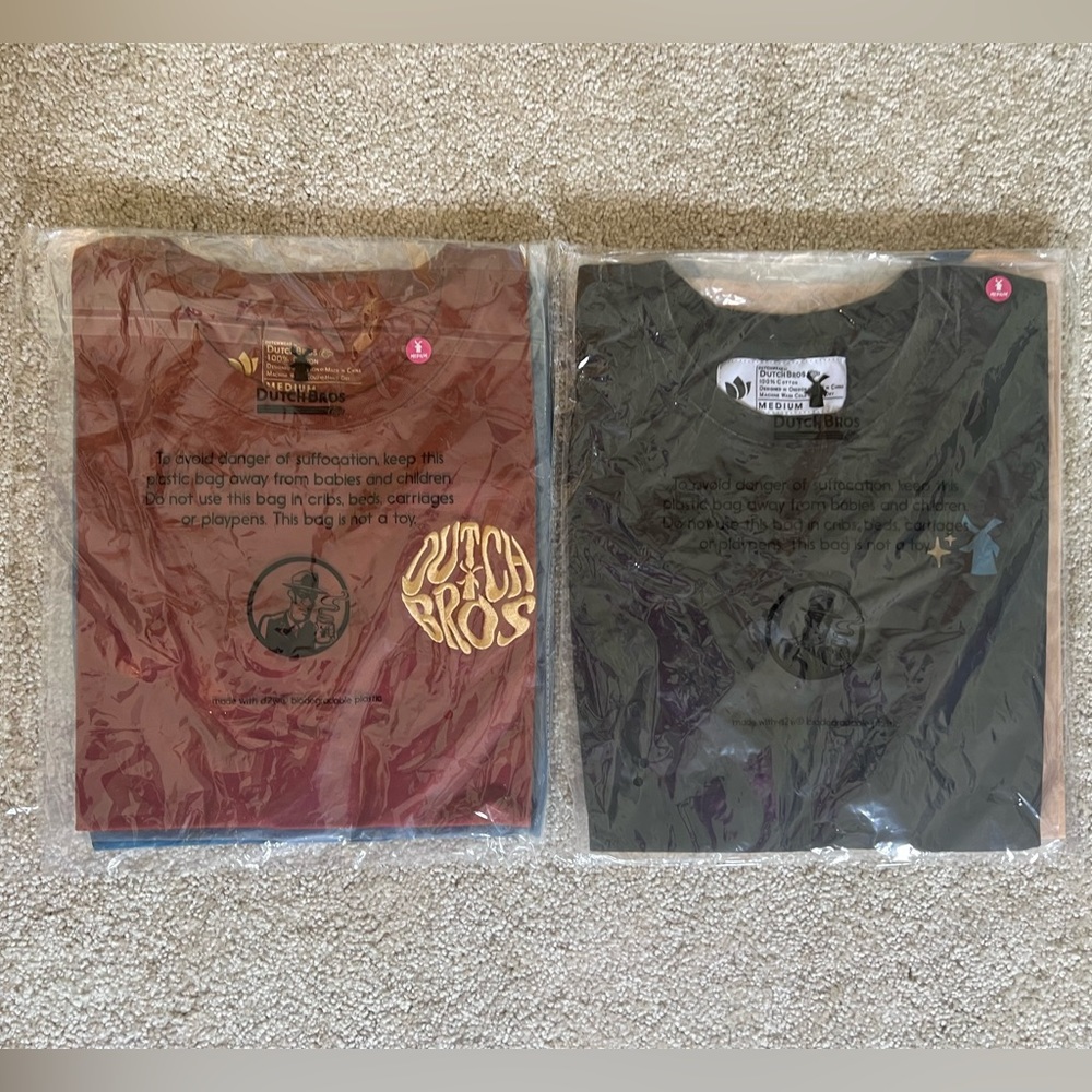 (4) Brand New Dutch Bros Shirts